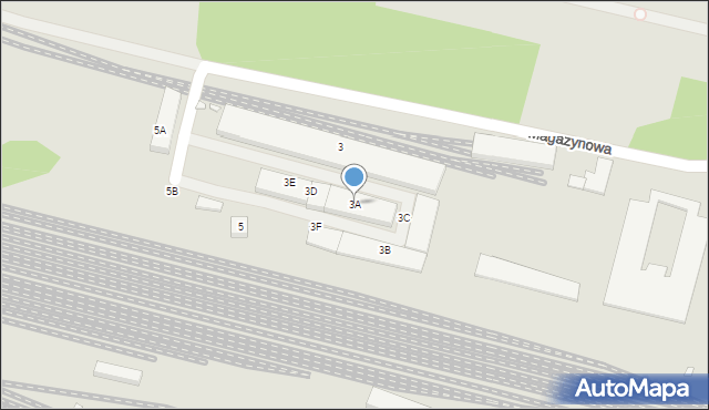 Kraków, Magazynowa, 3A, mapa Krakowa