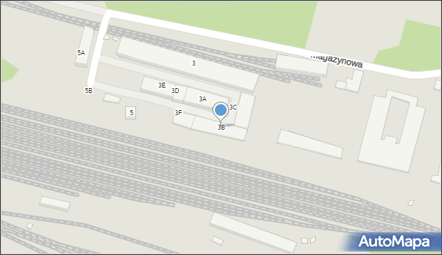 Kraków, Magazynowa, 3B, mapa Krakowa