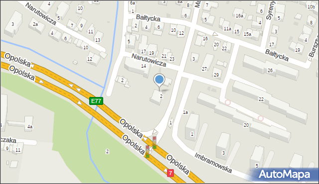 Kraków, Mackiewicza Józefa, 2a, mapa Krakowa