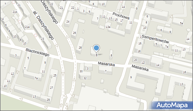 Kraków, Masarska, 6, mapa Krakowa