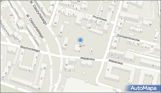 Kraków, Masarska, 6a, mapa Krakowa