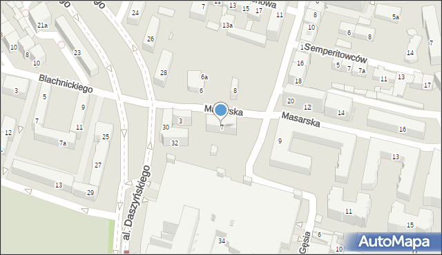 Kraków, Masarska, 7, mapa Krakowa