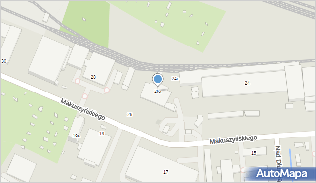 Kraków, Makuszyńskiego Kornela, 26a, mapa Krakowa