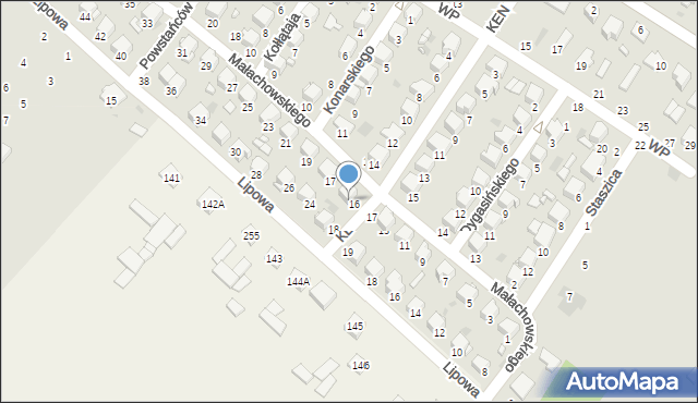 Kraśnik, Małachowskiego Stanisława, 15, mapa Kraśnik