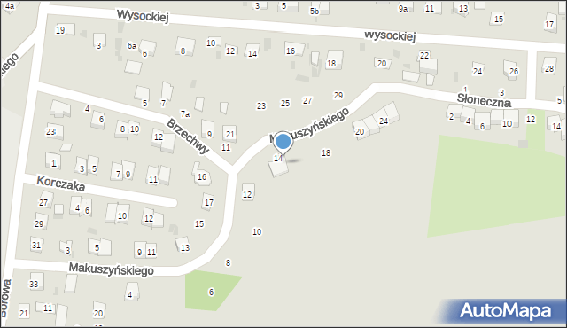 Krasnystaw, Makuszyńskiego Kornela, 16, mapa Krasnystaw