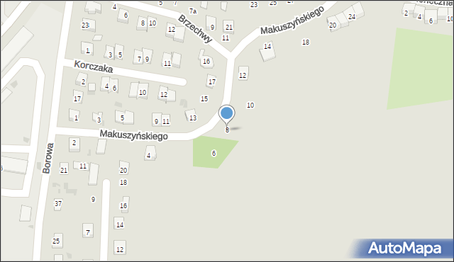 Krasnystaw, Makuszyńskiego Kornela, 8, mapa Krasnystaw