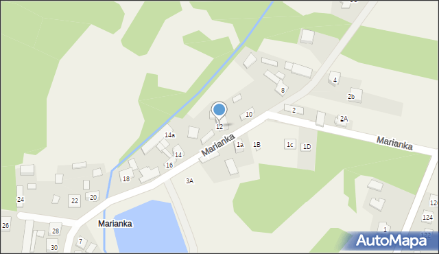 Kroczyce, Marianka, 12, mapa Kroczyce