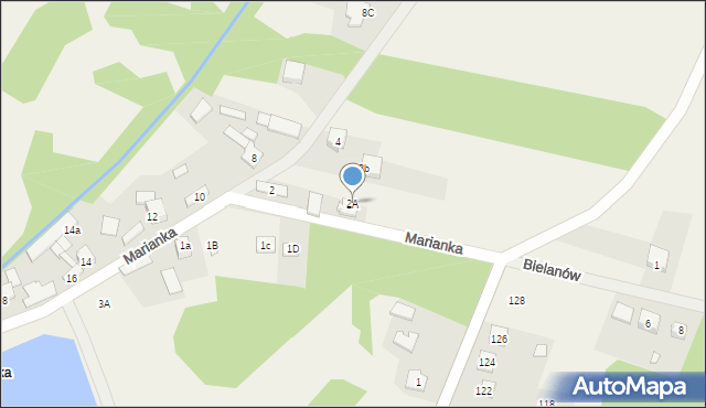 Kroczyce, Marianka, 2A, mapa Kroczyce