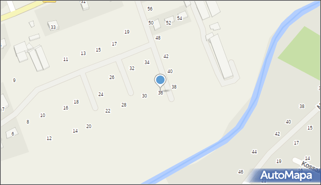 Krosinko, Magnoliowa, 36, mapa Krosinko