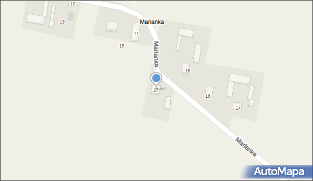 Krosna-Wieś, Marianka, 27, mapa Krosna-Wieś