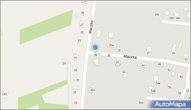 Krosno, Maczka Stanisława, gen., 36, mapa Krosna