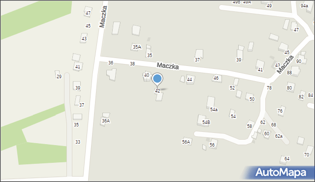 Krosno, Maczka Stanisława, gen., 42, mapa Krosna