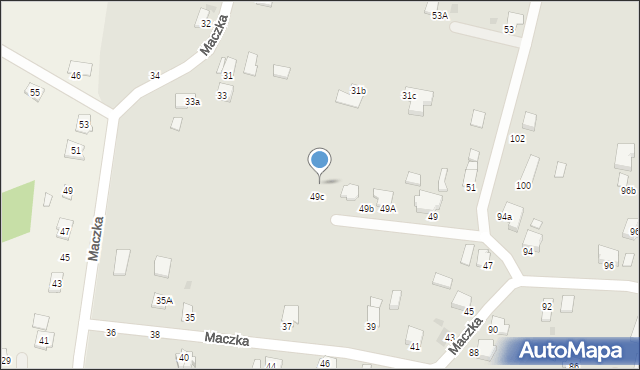 Krosno, Maczka Stanisława, gen., 49d, mapa Krosna