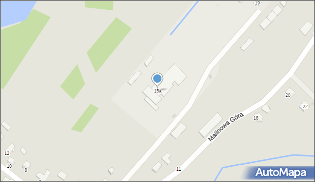 Krosno, Malinowa Góra, 15a, mapa Krosna