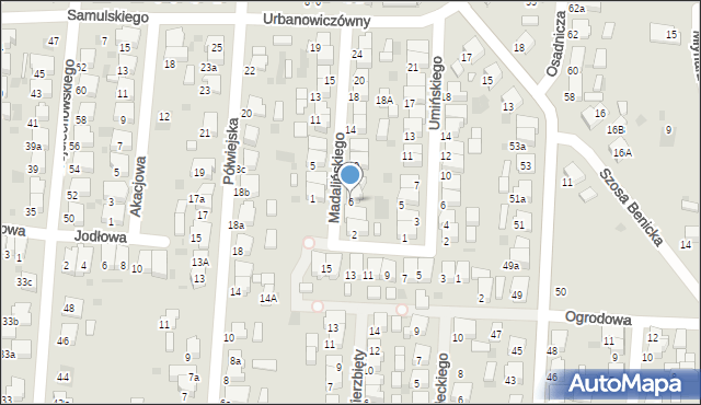 Krotoszyn, Madalińskiego, 6, mapa Krotoszyna