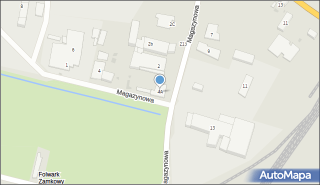 Krotoszyn, Magazynowa, 4A, mapa Krotoszyna