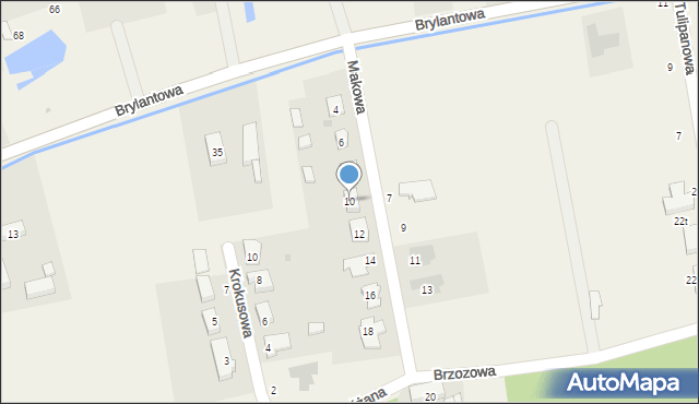 Krzeczyn Wielki, Makowa, 10, mapa Krzeczyn Wielki