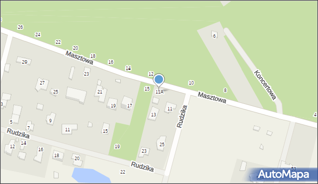 Kuleszówka, Masztowa, 11A, mapa Kuleszówka