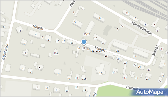 Kutno, Matejki Jana, 18, mapa Kutno