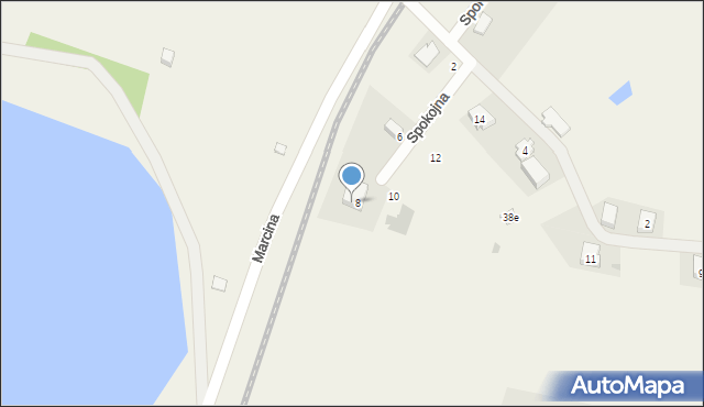 Łapalice, Marcina, 38d, mapa Łapalice