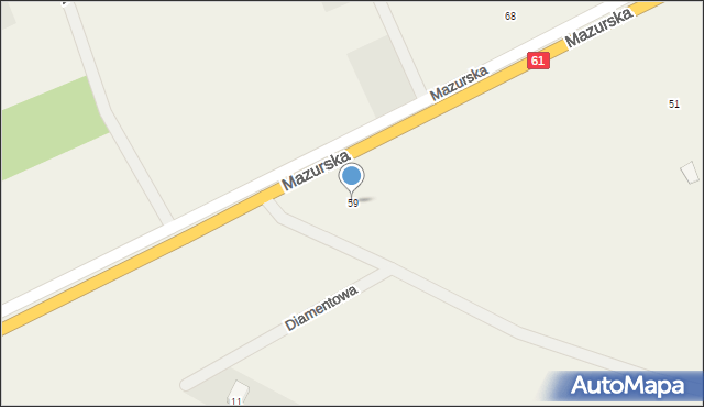 Laskowiec, Mazurska, 59, mapa Laskowiec