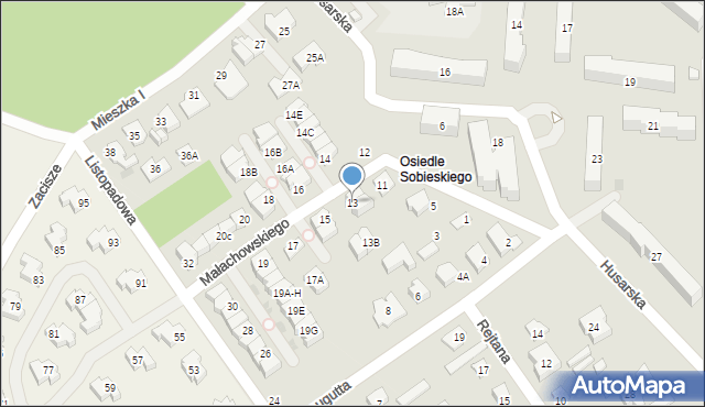 Legionowo, Małachowskiego Stanisława, 13, mapa Legionowo