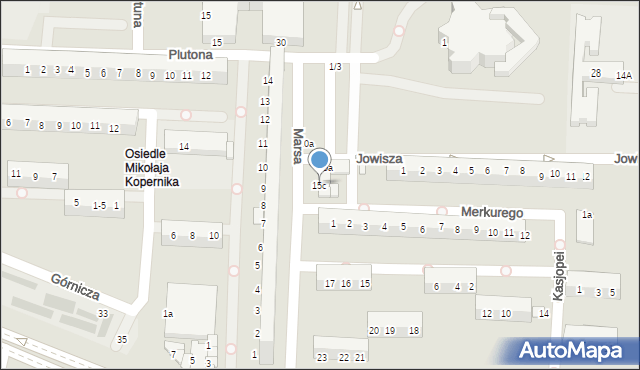 Legnica, Marsa, 15c, mapa Legnicy