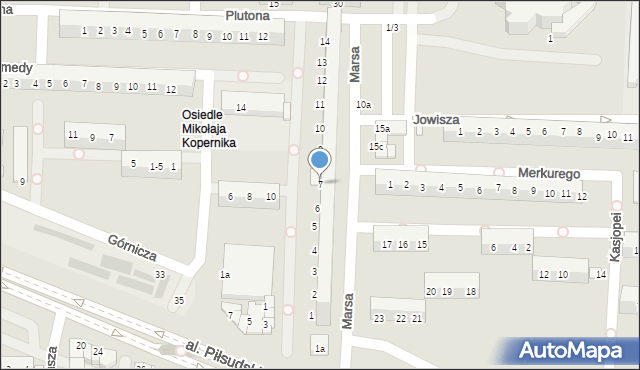 Legnica, Marsa, 7, mapa Legnicy