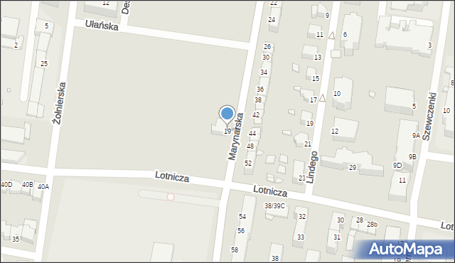 Legnica, Marynarska, 19, mapa Legnicy