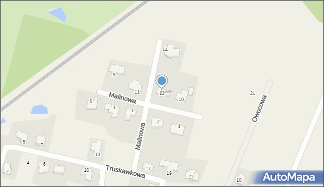 Lipniki, Malinowa, 12, mapa Lipniki