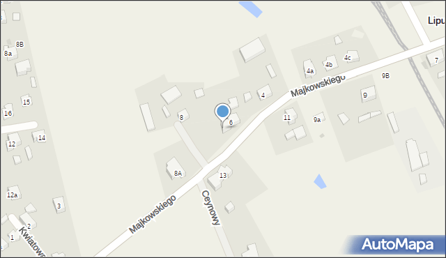 Lipusz, Majkowskiego Aleksandra, dr., 6a, mapa Lipusz