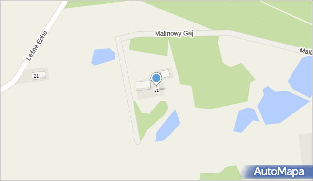 Lisewiec, Malinowy Gaj, 21, mapa Lisewiec