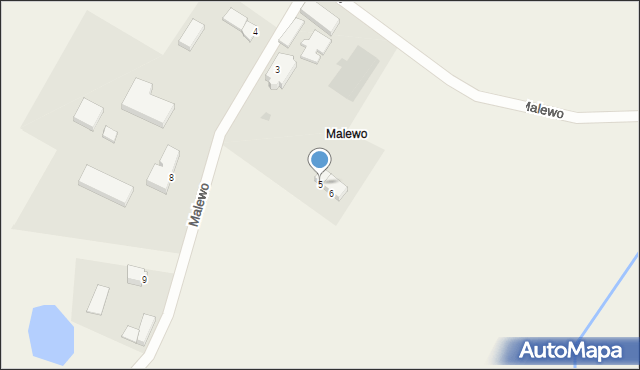 Łoza, Malewo, 5, mapa Łoza