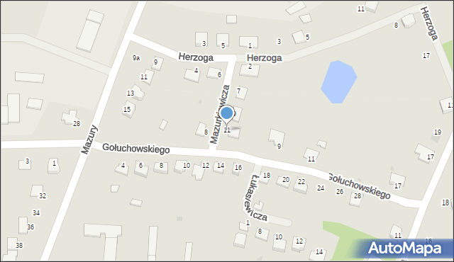 Lubaczów, Mazurkiewicza Franciszka, 11, mapa Lubaczów
