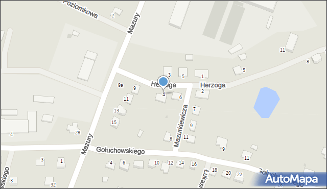Lubaczów, Mazurkiewicza Franciszka, 4, mapa Lubaczów