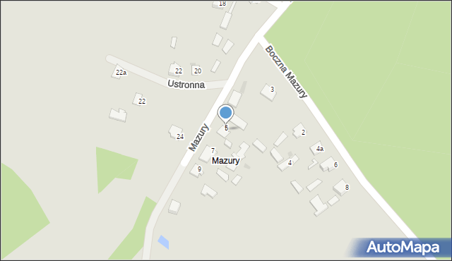 Lubaczów, Mazury, 5, mapa Lubaczów