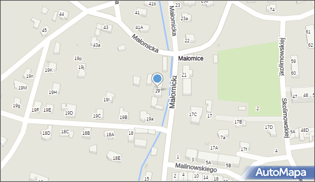 Lubin, Małomicka, 19, mapa Lubin