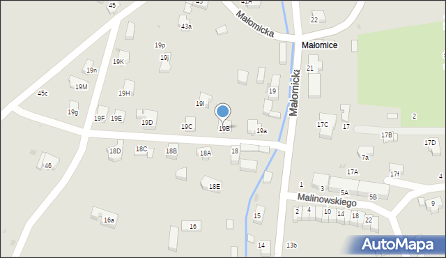 Lubin, Małomicka, 19B, mapa Lubin