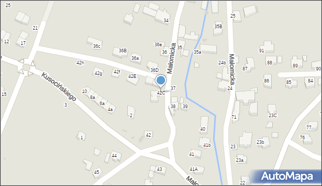 Lubin, Małomicka, 42C, mapa Lubin