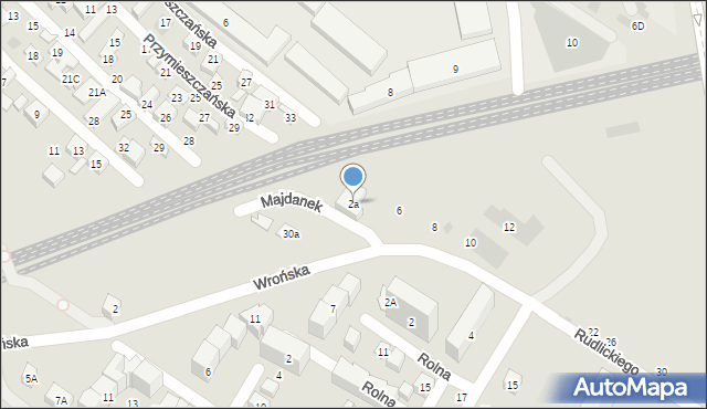 Lublin, Majdanek, 2a, mapa Lublina