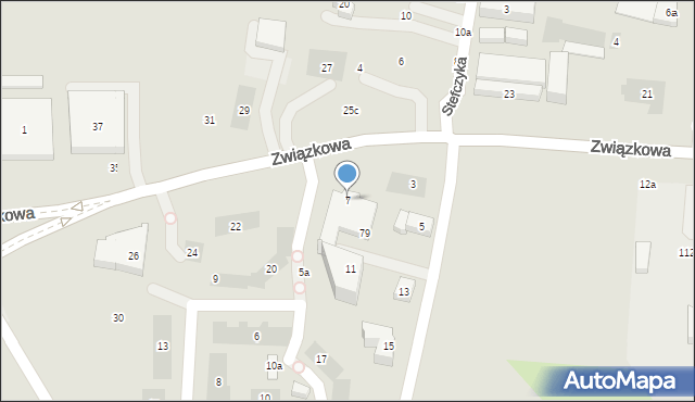 Lublin, Mackiewicza Józefa, 7, mapa Lublina