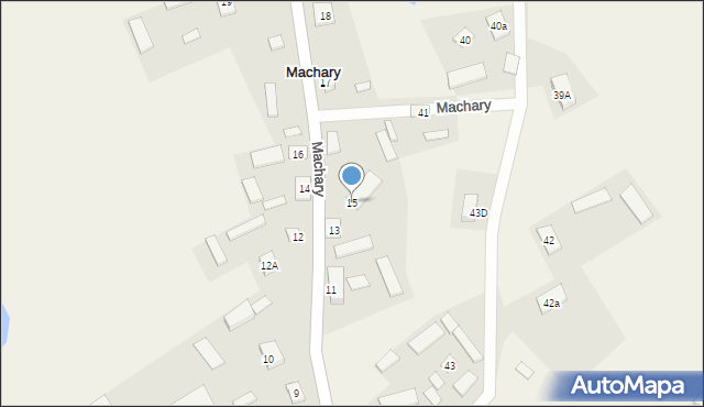 Machary, Machary, 15, mapa Machary