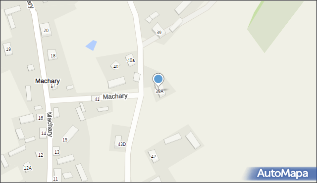 Machary, Machary, 39A, mapa Machary