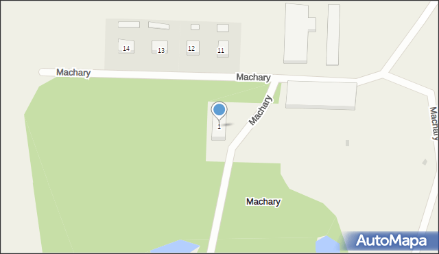 Machary, Machary, 1, mapa Machary