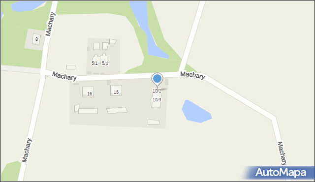 Machary, Machary, 10/1, mapa Machary