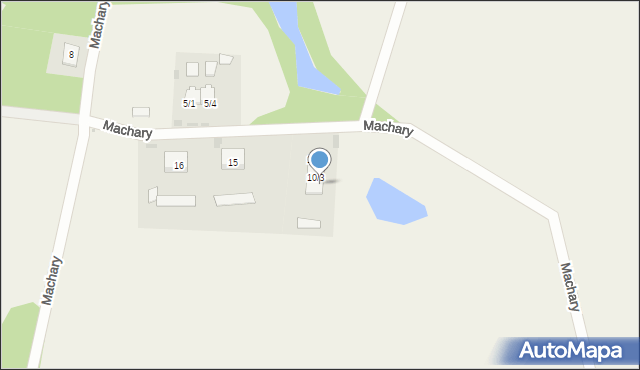Machary, Machary, 10/4, mapa Machary