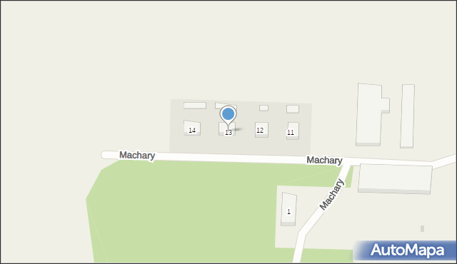 Machary, Machary, 13, mapa Machary