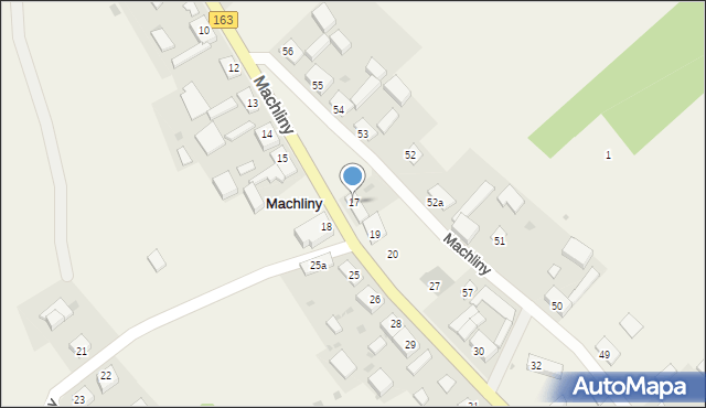 Machliny, Machliny, 17, mapa Machliny