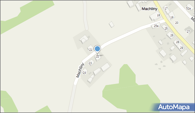 Machliny, Machliny, 22, mapa Machliny