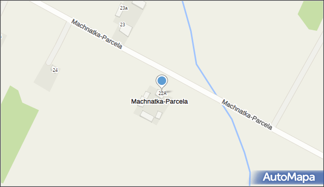 Machnatka-Parcela, Machnatka-Parcela, 22A, mapa Machnatka-Parcela